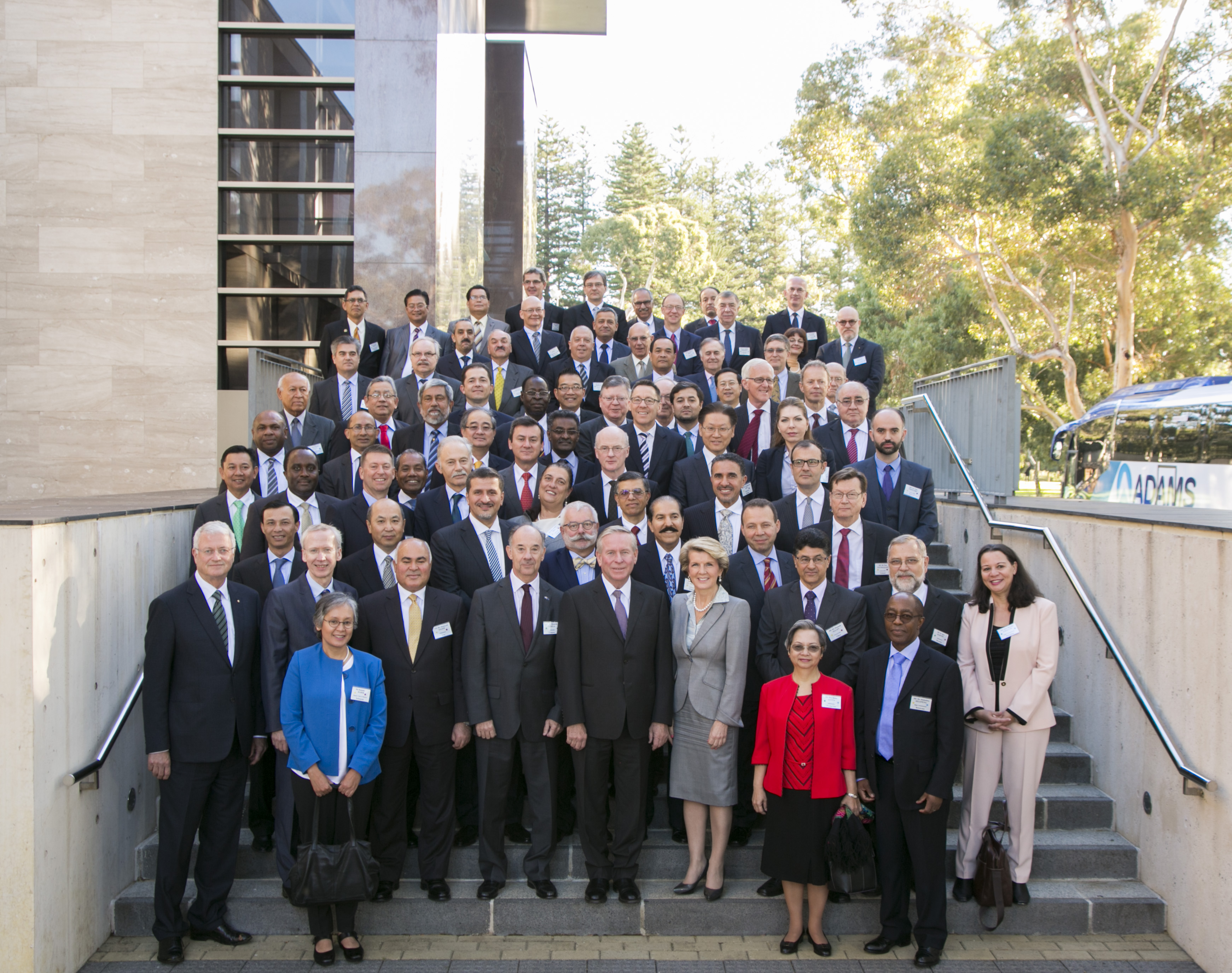 Foreign Minister Bishop and the Diplomatic Corps at the University Club of Western Australia. 