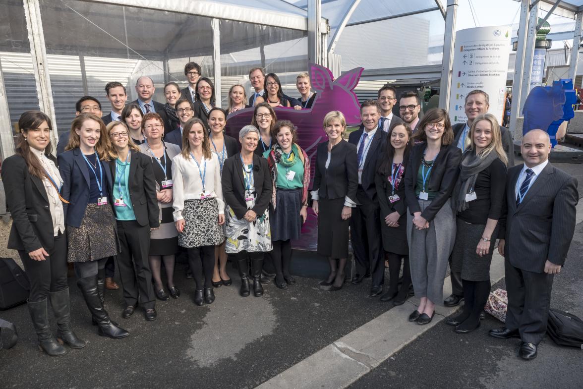 Australian Delegation Group Photo at the COP21