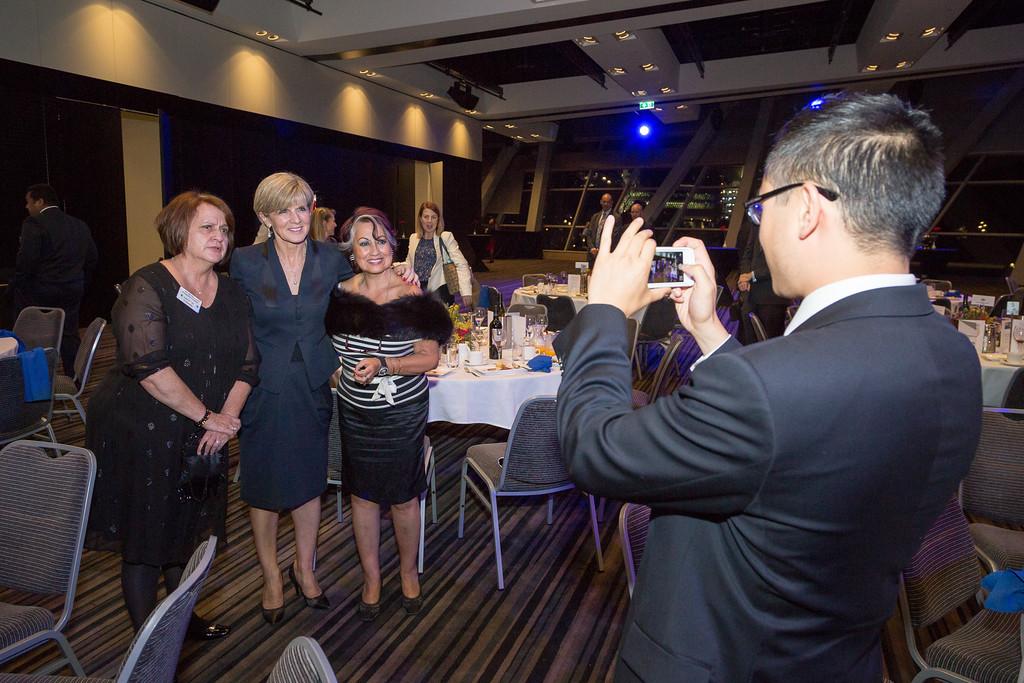 Foreign Minister Julie Bishop with Heads of Mission from Colombia and Guatemala.