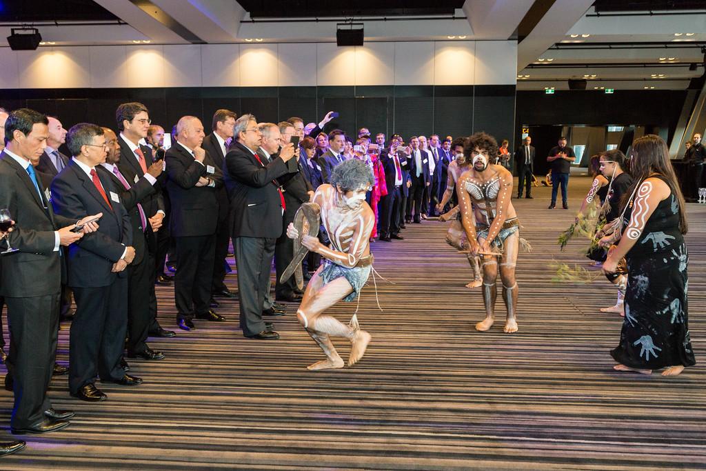 Welcome to Country at Adelaide Convention Centre welcome dinner. 