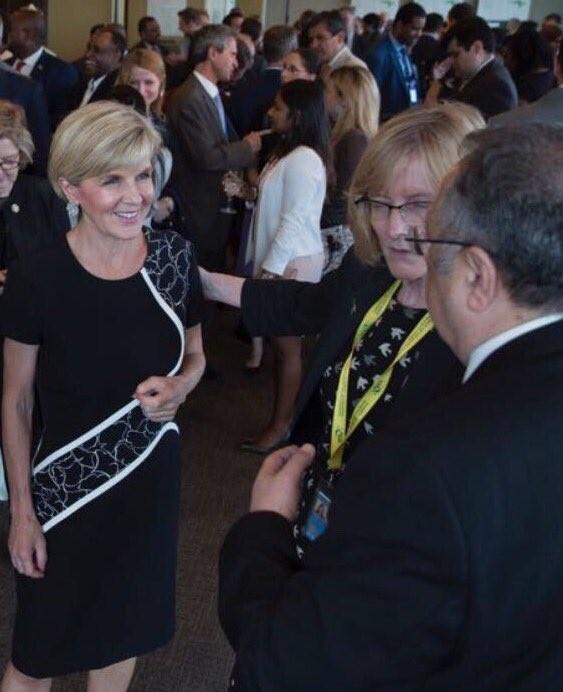 Foreign Minister Julie Bishop addressing the launch of the New Colombo Plan Internship and Mentorship Network in the Republic of Korea.