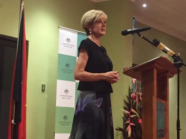 Minister for Foreign Affairs Julie Bishop at the Consulate-General opening in Lae, Morobe Province. Photo credit: DFAT/Lynne McAllister