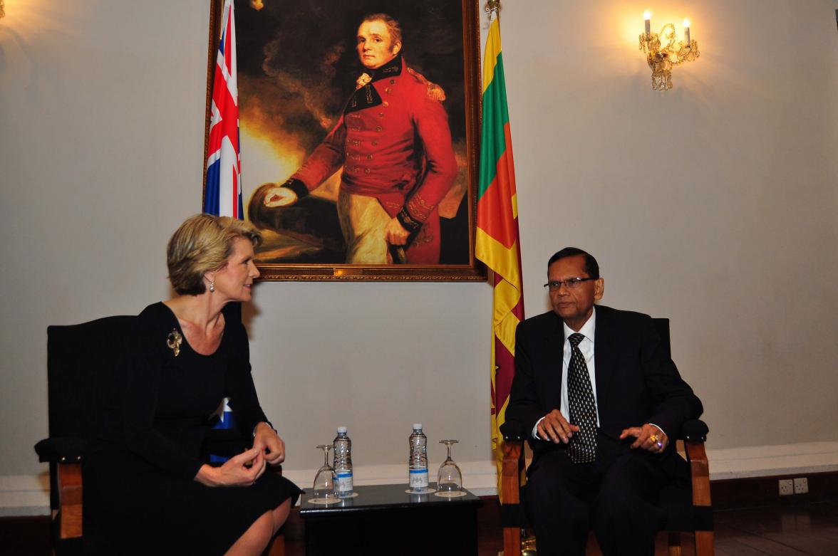 Bilateral meeting with Sri Lankan Minister for External Affairs Hon G L Peiris at CHOGM