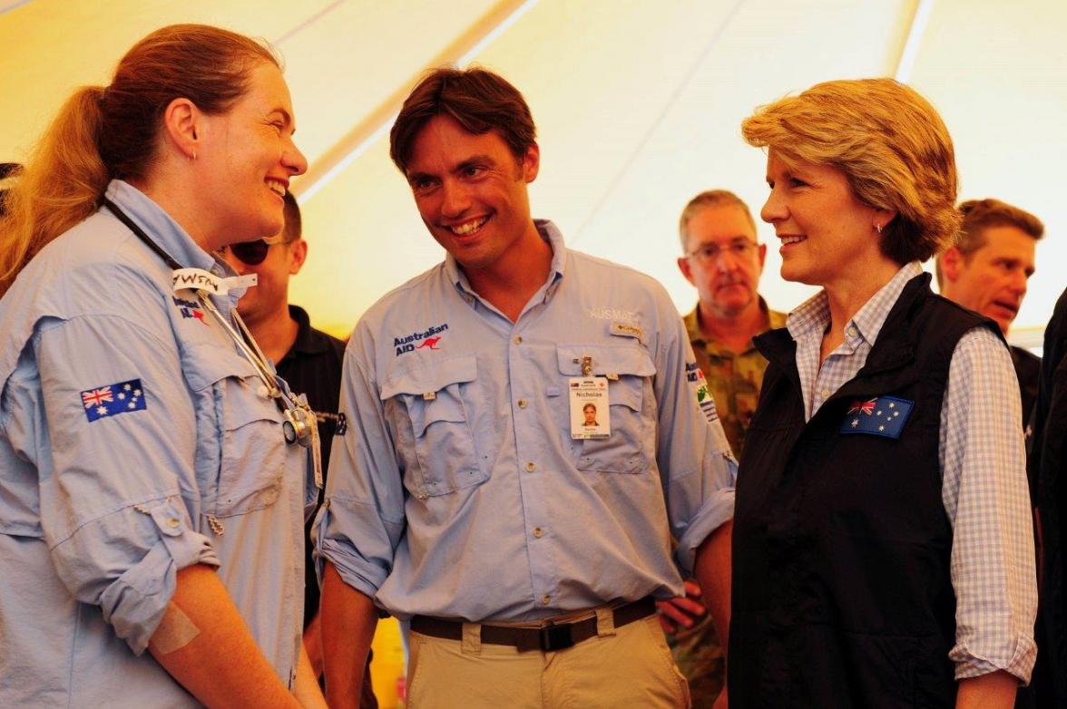 At the Australian field hospital in Tacloban. 8 December 2013
Credit ADF