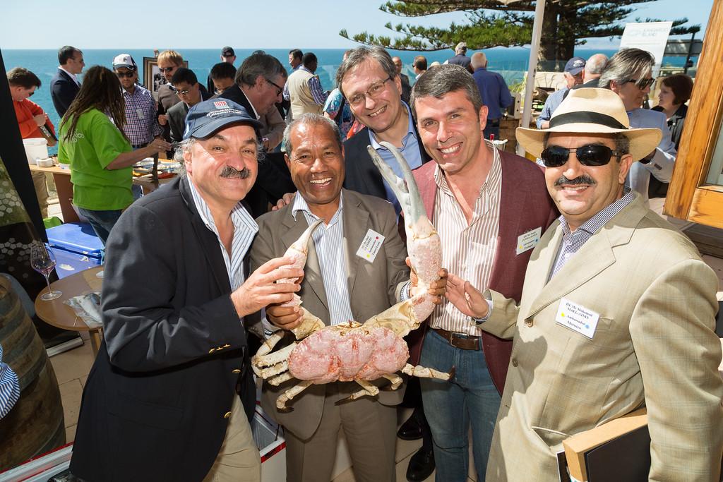 Heads of Mission sample Kangaroo Island produce.