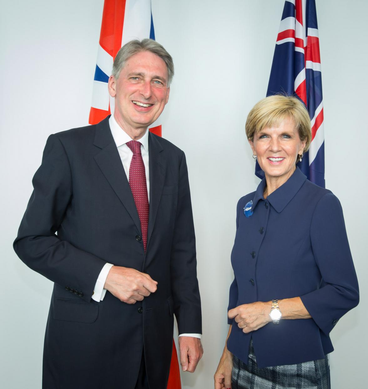 Foreign Minister Julie Bishop and UK Foreign Secretary Philip Hammond meet for their bilateral meeting ahead of AUKMIN in Sydney.