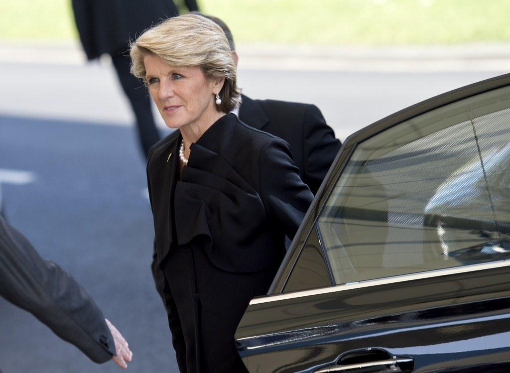 Hon Julie Bishop arrives at the Nuclear Security Summit, The Hague, 24 March 2014