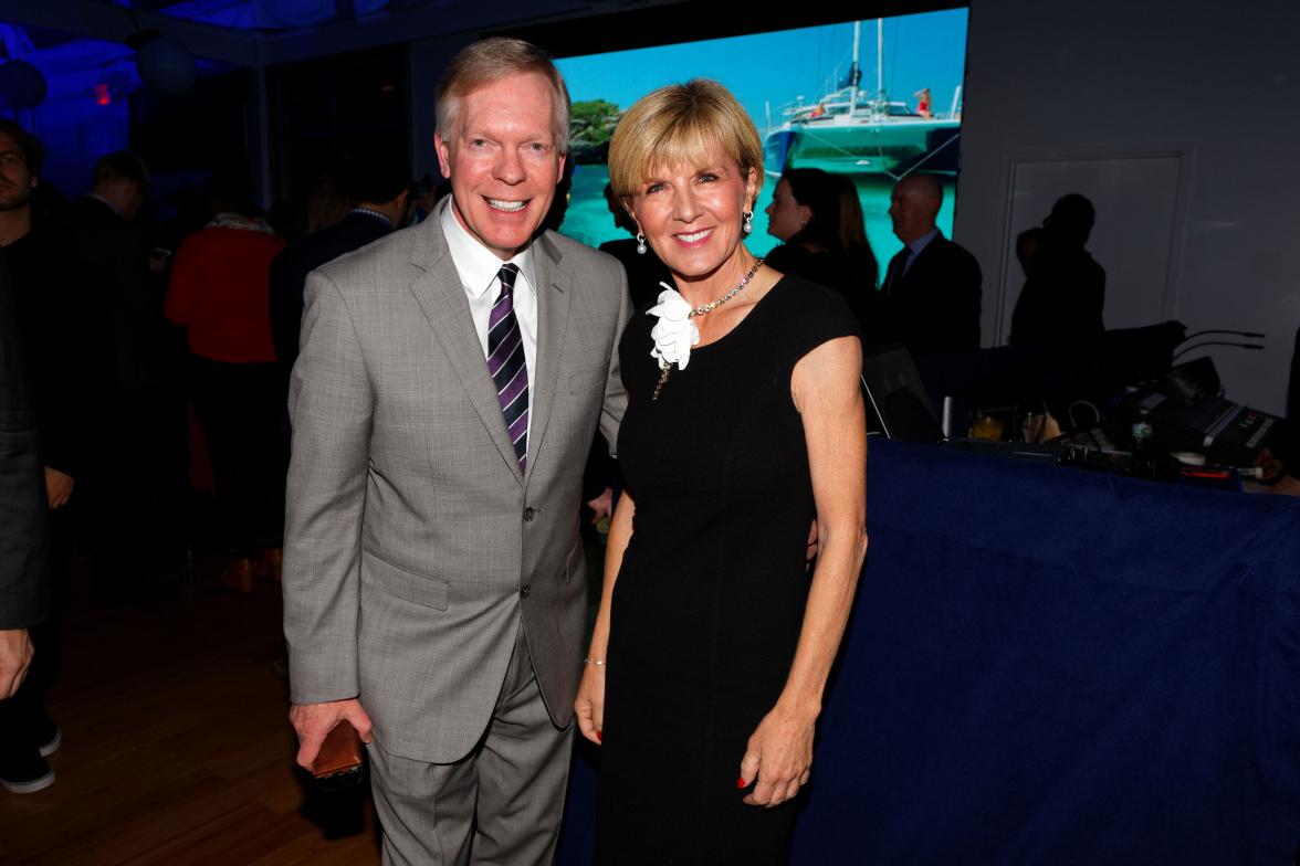 Foreign Minister Julie Bishop attends the Tourism Australia coastal and aquatic campaign launch in New York City.   Photo by Trevor Collens/DFAT