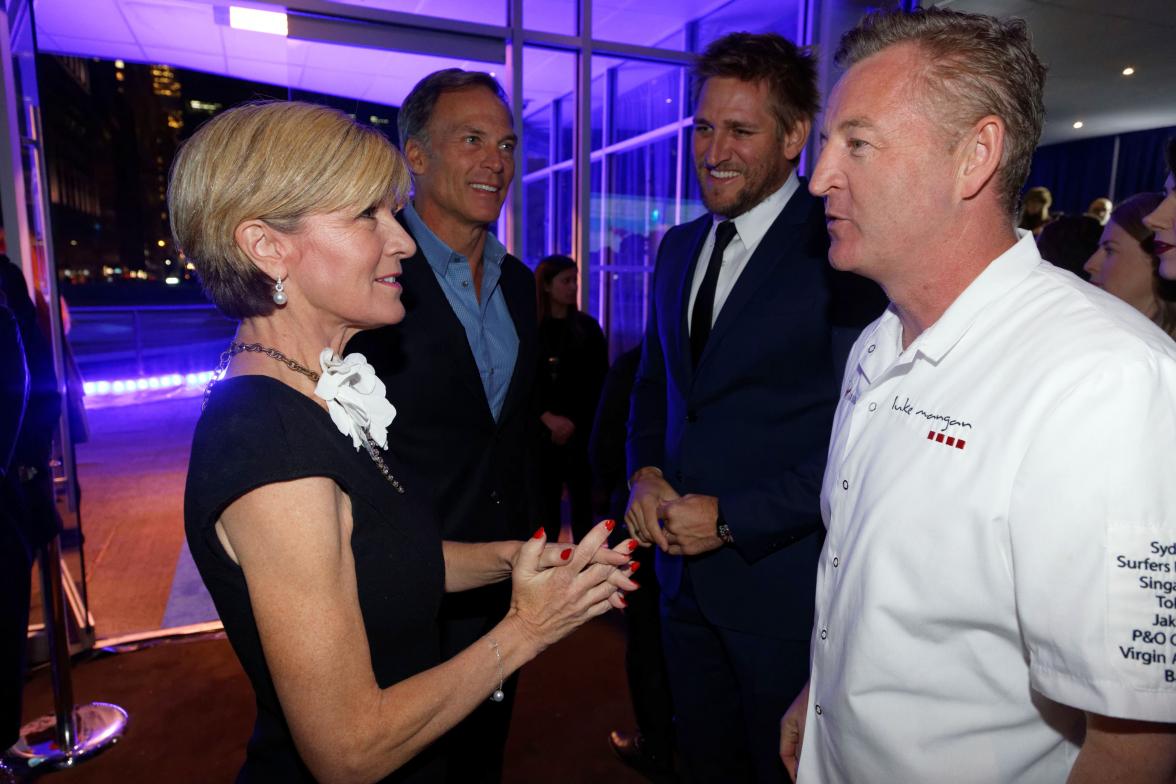 Foreign Minister Julie Bishop attends the Tourism Australia coastal and aquatic campaign launch in New York City.   Photo by Trevor Collens/DFAT