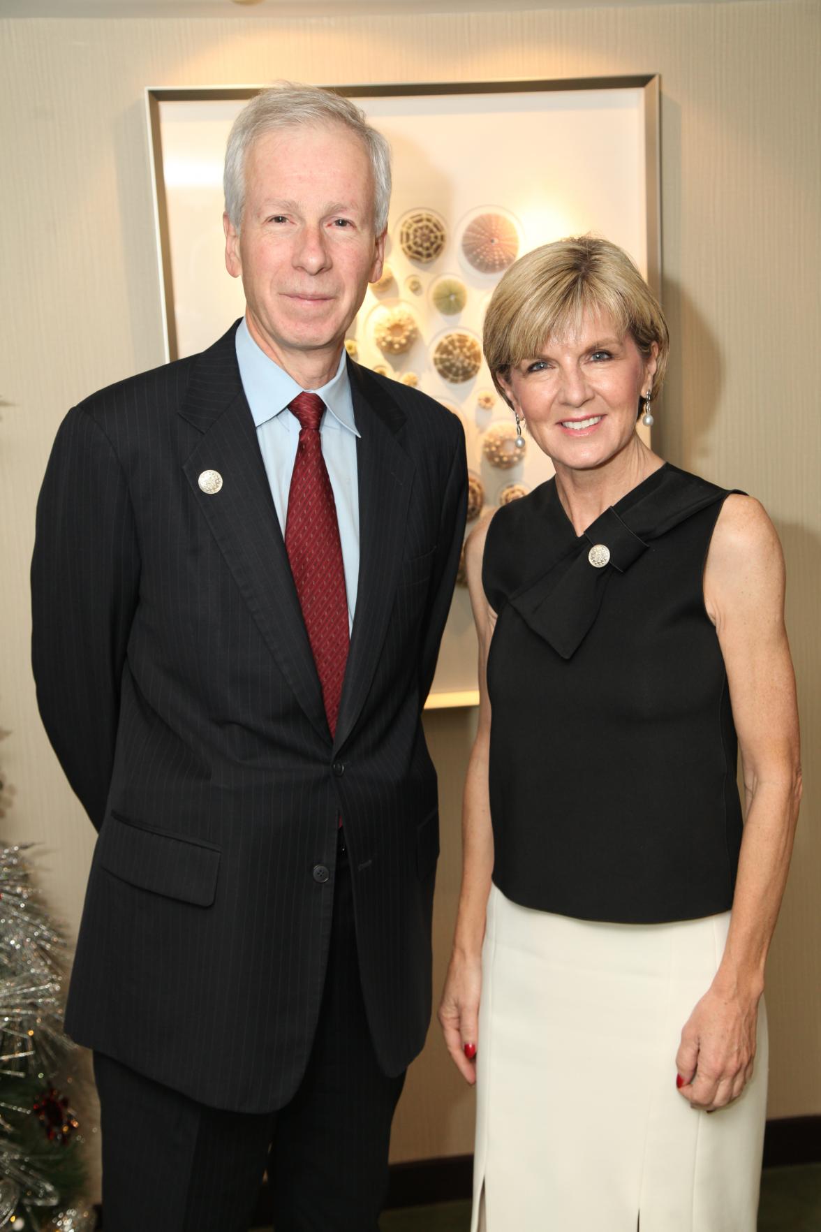 Foreign Minister Julie Bishop holds bilateral meetings with Canadian Minister of Foreign Affairs Stéphane Dion on the sidelines of the APEC Ministerial Meeting in Manila, 17 November 2015.  Photo by JP Mark Alvarez.