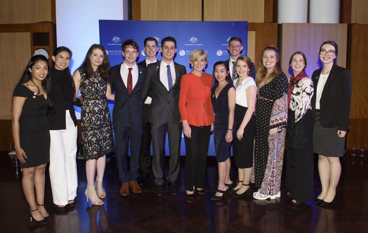 Foreign Minister Julie Bishop with 2018 Fellows