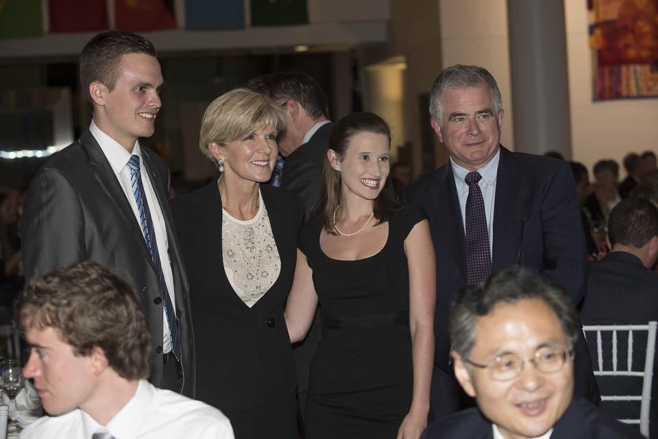 Jonathon Glindemann, Minister Bishop, Sarah Griffin, PVC Ian O'Connor, Matthew Wiseman, Mr Rao Hongwei Embassy of the People's Repbublic of China in Australia