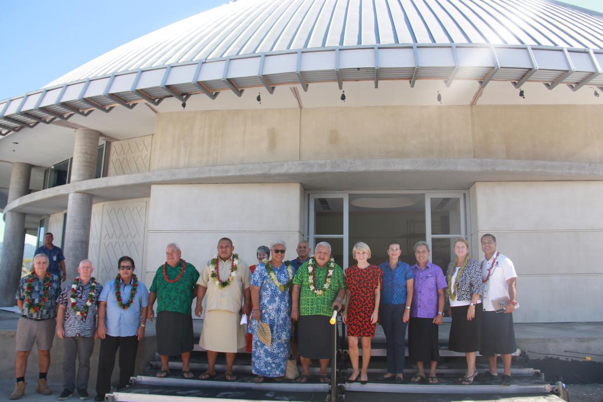 Foreign Affairs Minister Julie Bishop announced Australia’s commitment to support the rebuilding of Samoa’s Legislative Assembly Office on Thursday 8 August 2018