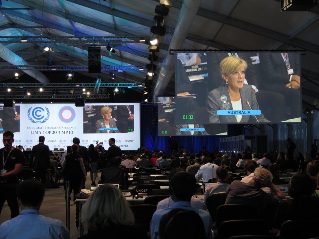 Minister Bishop’s intervention at high-level ministerial dialogue on Climate Finance, COP20. 9 December 2014.