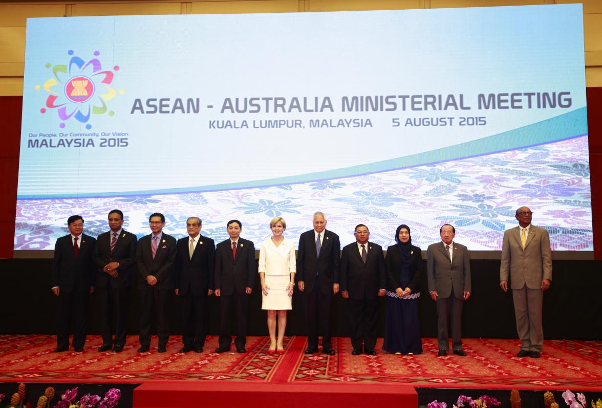 The Hon Julie Bishop MP at the 2015 ASEAN-Australia Ministerial Meeting in Kuala Lumpur, 5 August 2015.