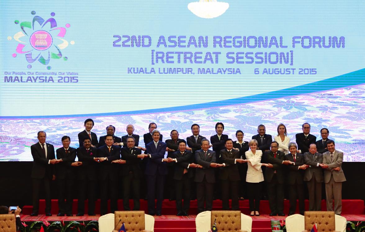 The Hon Julie Bishop MP at the 22nd ASEAN Regional Forum Retreat Session in Kuala Lumpur, 6 August 2015.