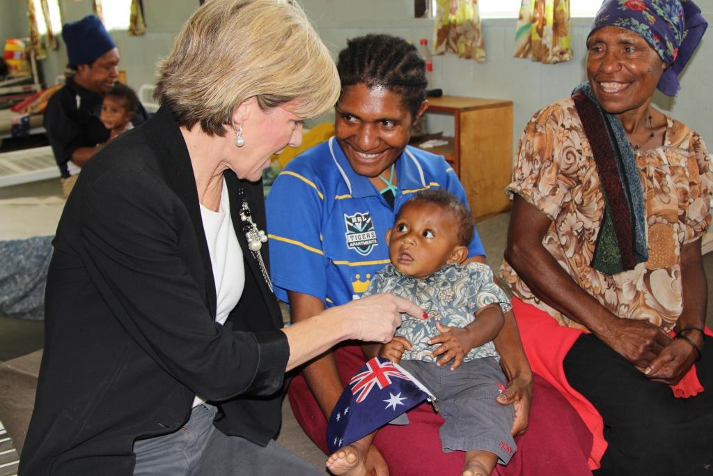 Foreign Minister Bishop visits Mambisanda Immanuel Lutheran District Hospital.