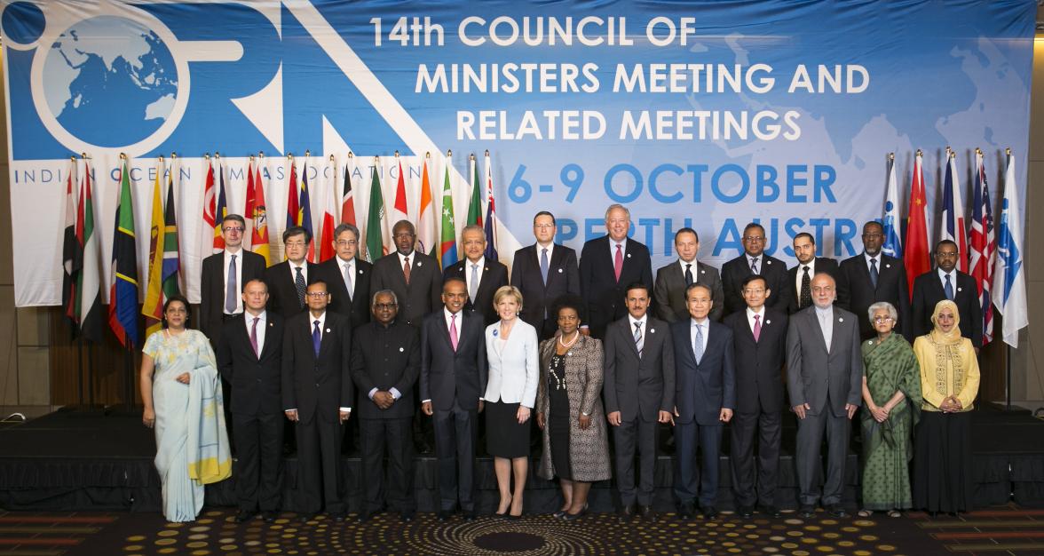 IORA 2014 Council of Ministers' Meeting official photograph. 9 October 2014.