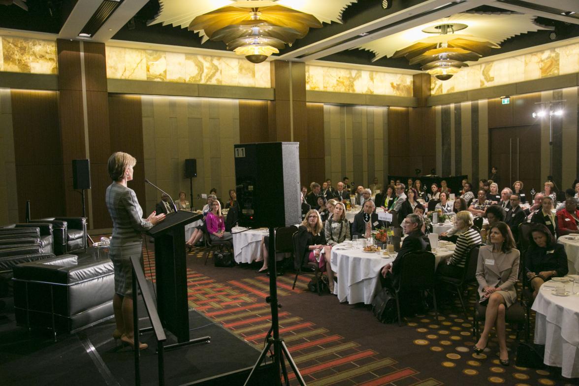 Foreign Minister Julie Bishop addresses the IORA 2014 Women’s Empowerment Breakfast.