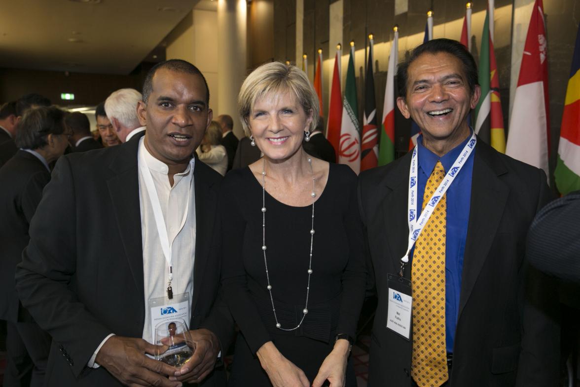 Foreign Minister Julie Bishop with delegates at the IORA 2014 Council of Ministers’ Meeting.