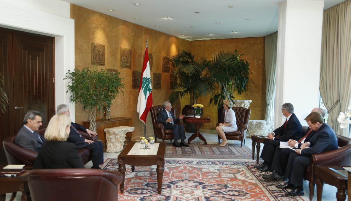 Foreign Minister Julie Bishop meets with the President of the Republic of Lebanon Michel Sleiman