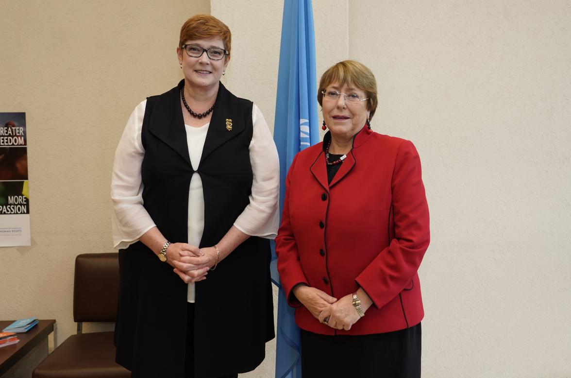 40th session of the United Nations Human Rights Council, 25nfebruary 2019  Marise Payne, Minister for Foreign Affairs of Australia.  Photo: Christian Bonzon