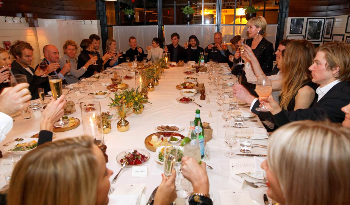 Foreign Minister Julie Bishop attends a BYOA (Bring Your Own American) dinner in New York City, January 24, 2016. Photo by Trevor Collens/DFAT