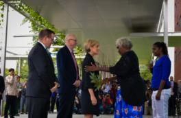 The official proceedings at the opening of the new Australian Embassy in Jakarta.