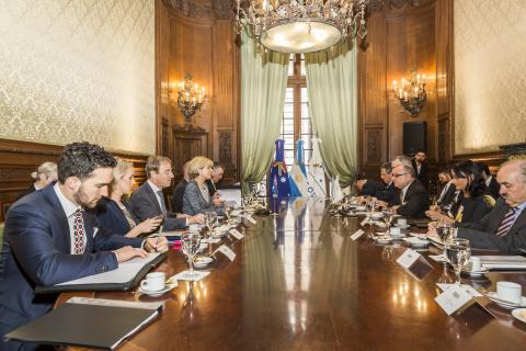 Foreign Minister Julie Bishop and Argentine Foreign Minister Jorge Faurie lead bilateral consultation meetings at the Ministry of Foreign Affairs in Buenos Aires, 26 June 2017