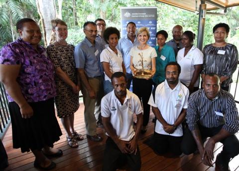 Foreign Minister Bishop at the Kumul Gamechangers morning tea.