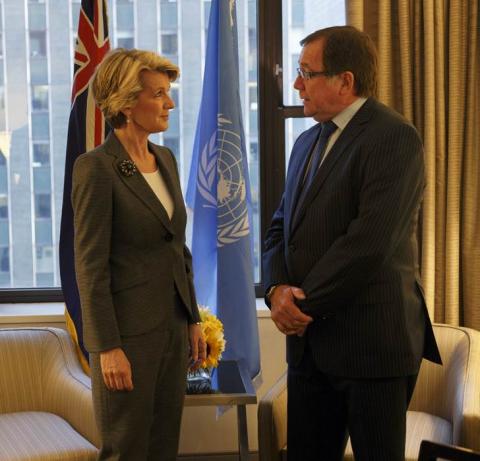 Foreign Minister Julie Bishop with the Hon Murray McCully MP, Minister for Foreign Affairs of New Zealand.

(Credit: Trevor Collens)