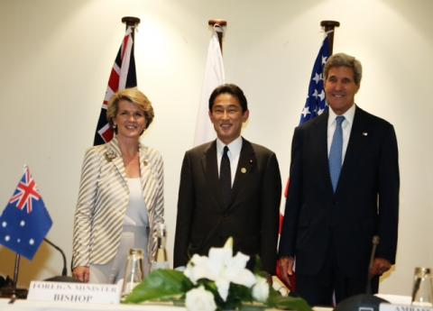 Trilateral meeting between Australia, Japan and the USA.

October 2013