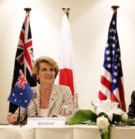 Trilateral meeting between Australia, Japan and the USA.

October 2013