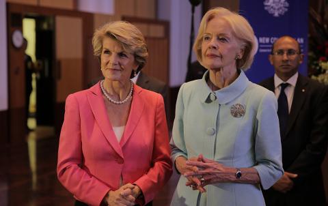 Foreign Minister Julie Bishop and the Governor-General Her Excellency the Honourable Quentin Bryce AC CVO. 10 December 2013