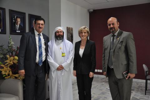 Foreign Minister Bishop meets representatives of the Sabaean-Mandean Community, Harth al-Harthy, Alaa Aziz Tarish Dweir, Essam Abdul Razzaq Ajeel Australian Embassy Baghdad 19 October 2014