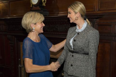 Foreign Minister Ivanka Trump meets with Ivanka Trump, Senior Adviser to the President of the United States, in New York on 20 September 2017. 