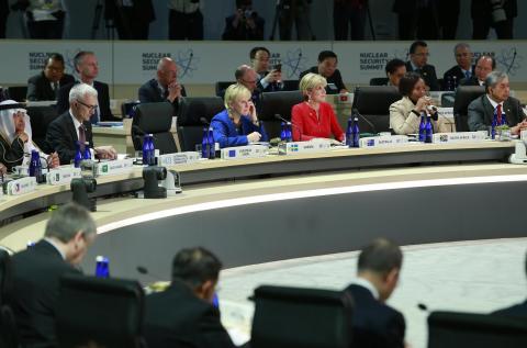 Foreign Minister Julie Bishop attends the Nuclear Security Summit in Washington DC on 1 April 2016.