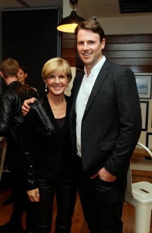 Foreign Minister Julie Bishop attends a BYOA (Bring Your Own American) dinner in New York City, January 24, 2016. Photo by Trevor Collens/DFAT