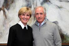 Foreign Minister Julie Bishop meets with Senator Bob Corker (R-Tennessee), Chairman, Senate Foreign Relations during her visit to Washington DC, 26 January 2016.