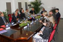 Foreign Minister Julie Bishop meets with the Tongan Cabinet to discuss cooperation across the Defence, Police, Development Cooperation and Agriculture portfolios.