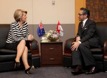 Bilateral meeting with Indonesian Foreign Minister, Dr Marty Natalegawa.