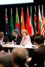 Australia’s Minister for Foreign Affairs Julie Bishop chairs the IORA plenary.