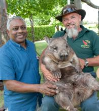 K.V. Bhagirath, Secretary-General of IORA pats a wombat at Sandalford Winery in WA’s Swan Valley.
1 November 2013