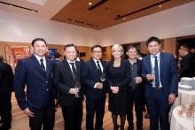 Foreign Minister Julie Bishop with Australian alumni at the Australian Alumni event at the new residence of the Australian Ambassador to Thailand. Thailand, Bangkok, 3 August 2017.