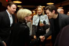 Foreign Minister Julie Bishop attends a BYOA (Bring Your Own American) dinner in New York City, January 24, 2016. Photo by Trevor Collens/DFAT