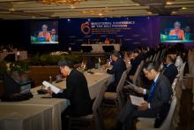 23 March 2016, Bali, Indonesia: Foreign Minister Julie Bishop co-chairing the 6th Ministerial Conference of the Bali Process.