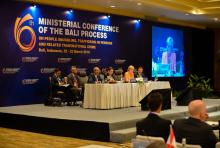 23 March 2016, Bali, Indonesia: Foreign Minister Julie Bishop co-chairing the 6th Ministerial Conference of the Bali Process.