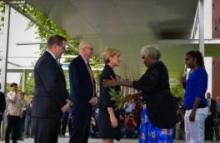 The official proceedings at the opening of the new Australian Embassy in Jakarta.