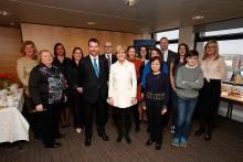 Foreign Minister Julie Bishop visits the Australian Embassy in Dublin and meets the team. Photo credit: Commonwealth of Australia